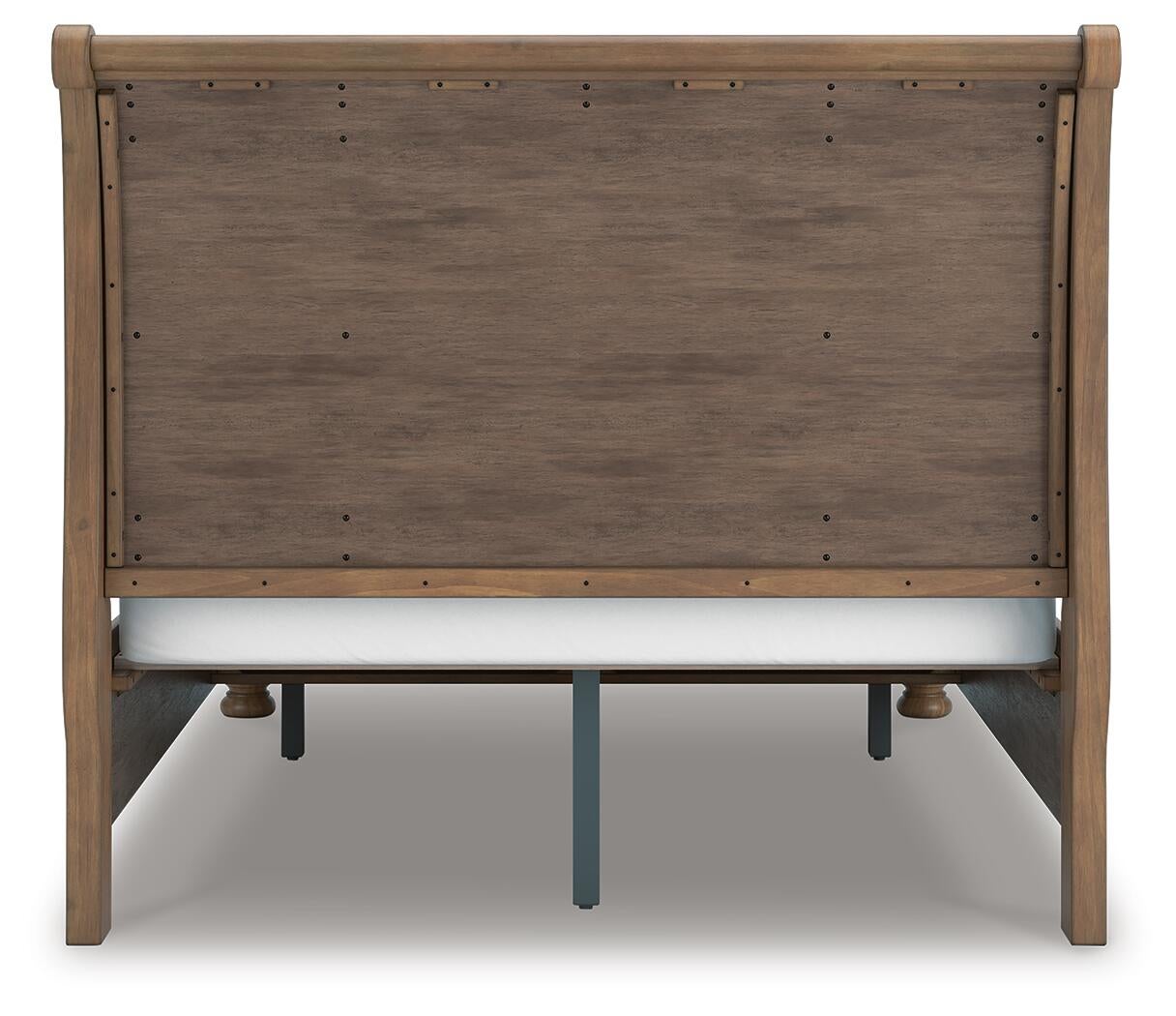 Feddinger  Storage Sleigh Bed With Mirrored Dresser, Chest And Nightstand