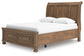 Feddinger  Storage Sleigh Bed With Mirrored Dresser And Nightstand