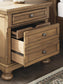Feddinger  Storage Sleigh Bed With Mirrored Dresser And Nightstand