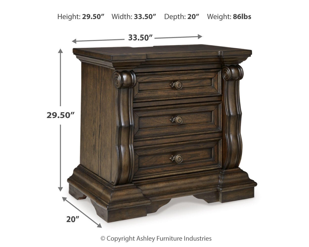 Maylee  Canopy Bed, Dresser, Mirror And Nightstand