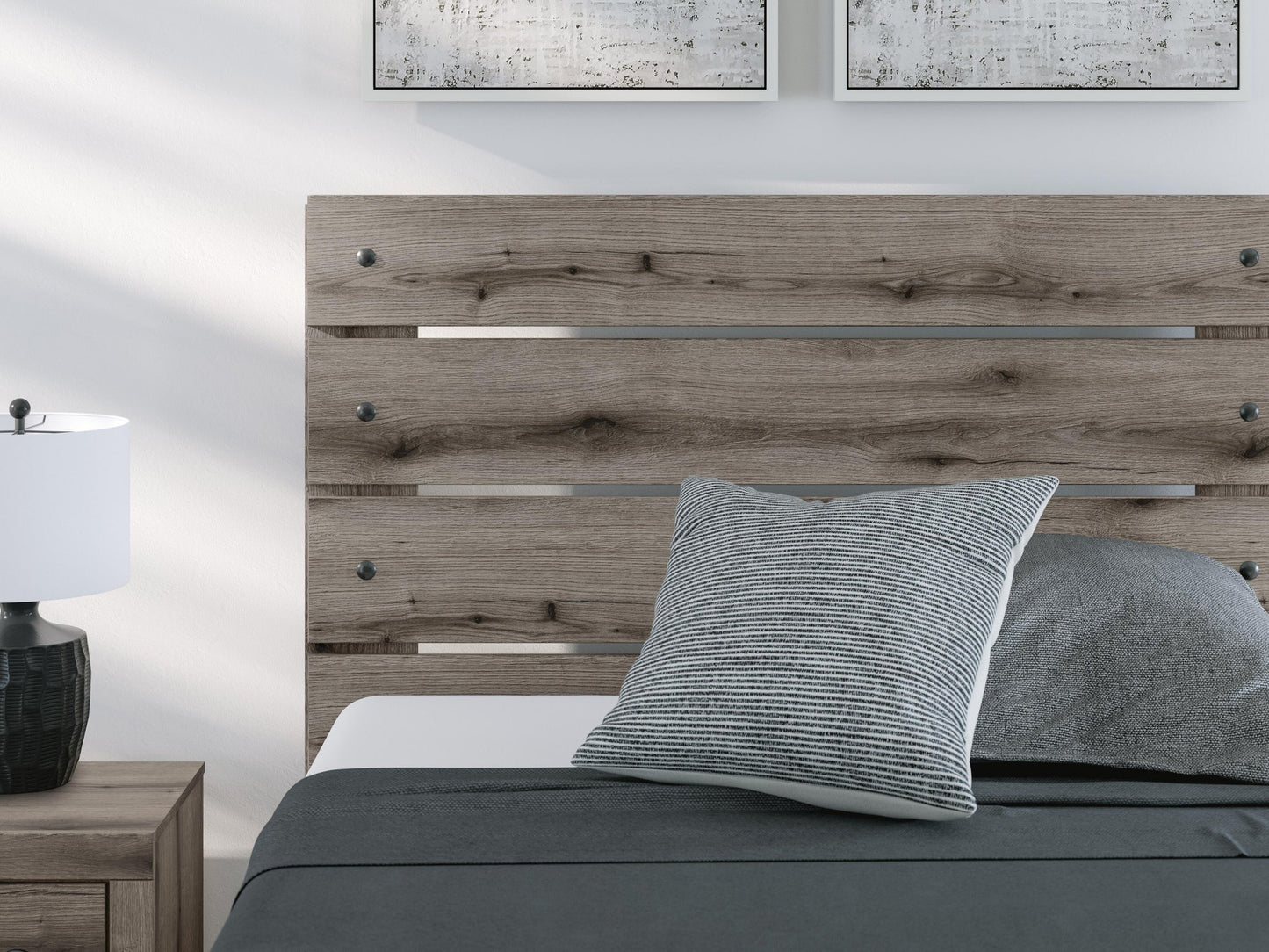 Graystorm  Panel Storage Bed, Dresser, Mirror And Nightstand