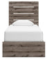 Graystorm  Panel Bed With Storage, Dresser, Mirror And Nightstand