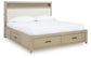 Calmoro California  Bookcase Bed With Mirrored Dresser