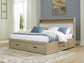 Calmoro California  Bookcase Bed With Mirrored Dresser