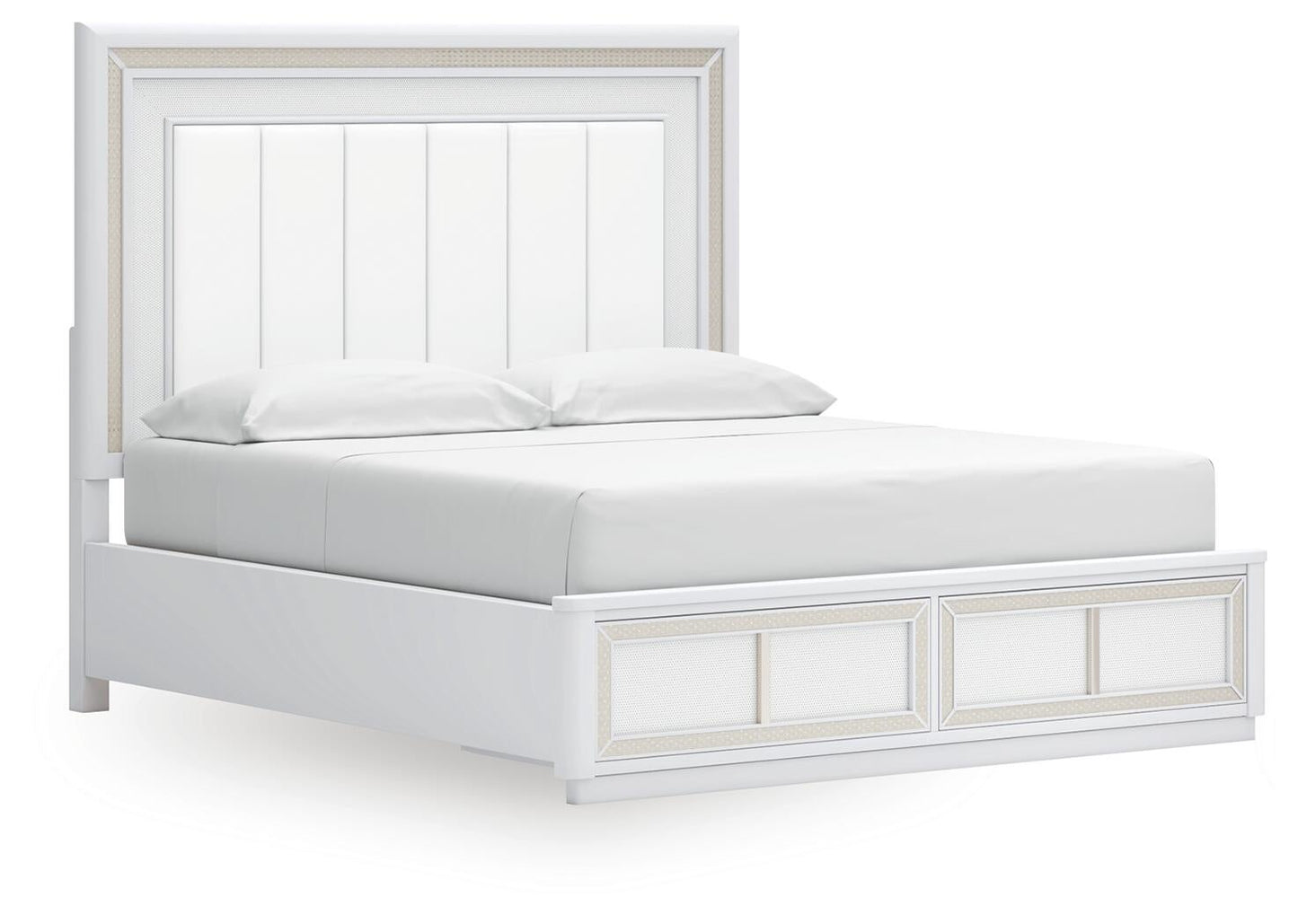 Chalanna  Upholstered Storage Bed, Dresser, Mirror And Nightstand