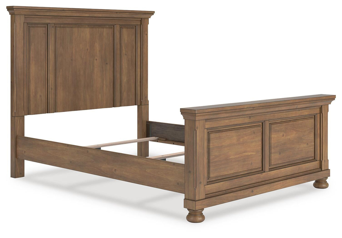 Feddinger  Panel Bed With Mirrored Dresser
