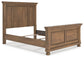 Feddinger  Panel Bed With Mirrored Dresser