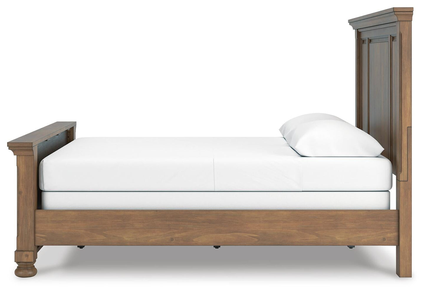 Feddinger  Panel Bed With Mirrored Dresser