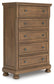 Feddinger  Panel Bed With Mirrored Dresser, Chest And Nightstand