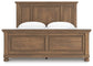 Feddinger  Panel Bed With Mirrored Dresser, Chest And Nightstand
