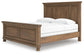 Feddinger  Panel Bed With Mirrored Dresser And Nightstand
