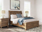 Feddinger  Storage Sleigh Bed With Mirrored Dresser