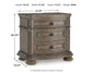 Ardenfield  Upholstered Sleigh Bed, Dresser, Mirror, Chest And Nightstand