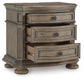 Ardenfield  Upholstered Sleigh Bed, Dresser, Mirror, Chest And Nightstand