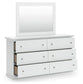 Bostwick Shoals  Panel Bed, Dresser, Mirror And Nightstand