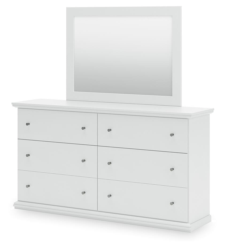 Bostwick Shoals  Panel Bed, Dresser, Mirror And Nightstand