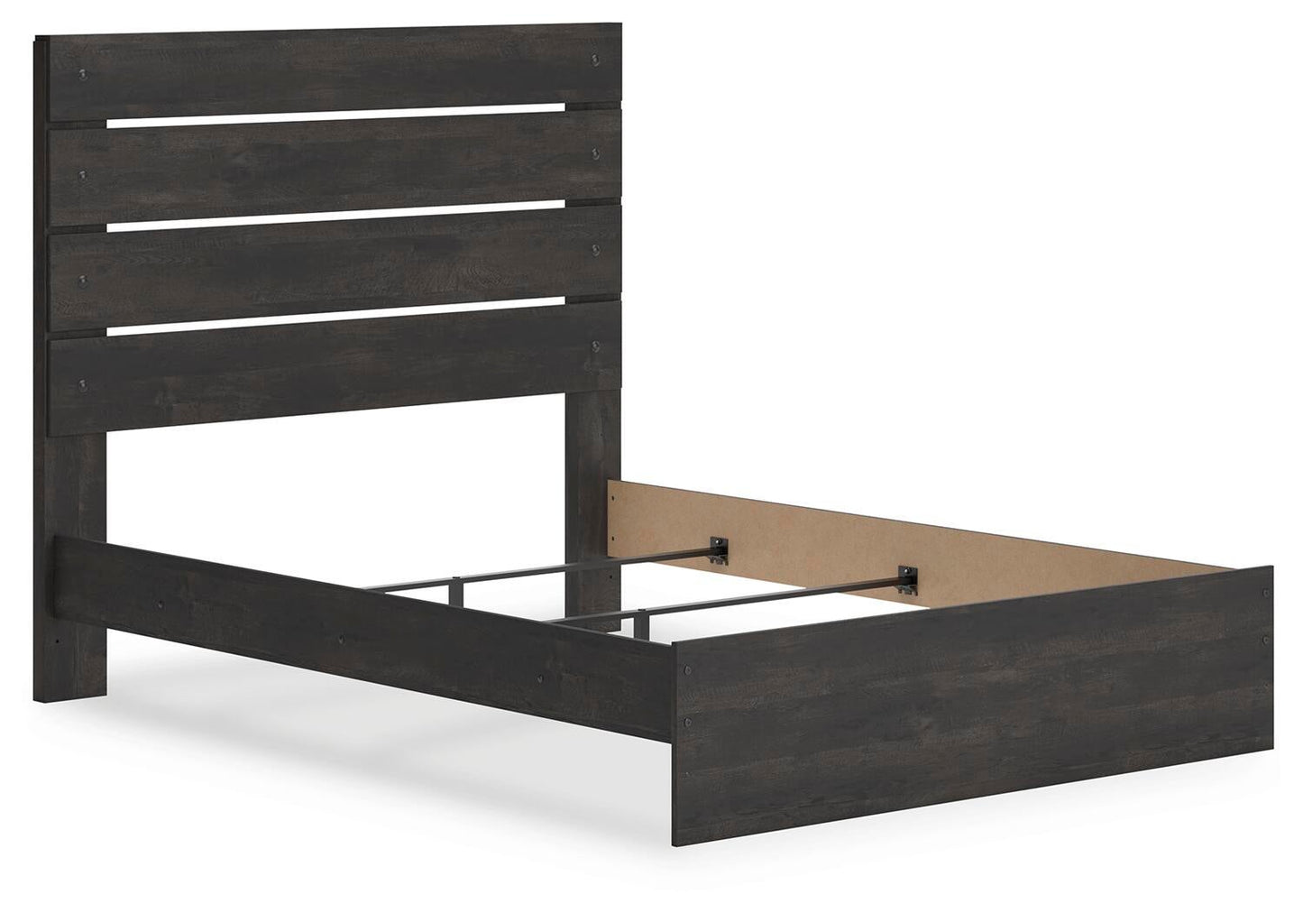 Hollivern  Panel Bed, Dresser, Mirror And Nightstand