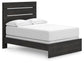 Hollivern  Panel Bed, Dresser, Mirror, Chest And Nightstand