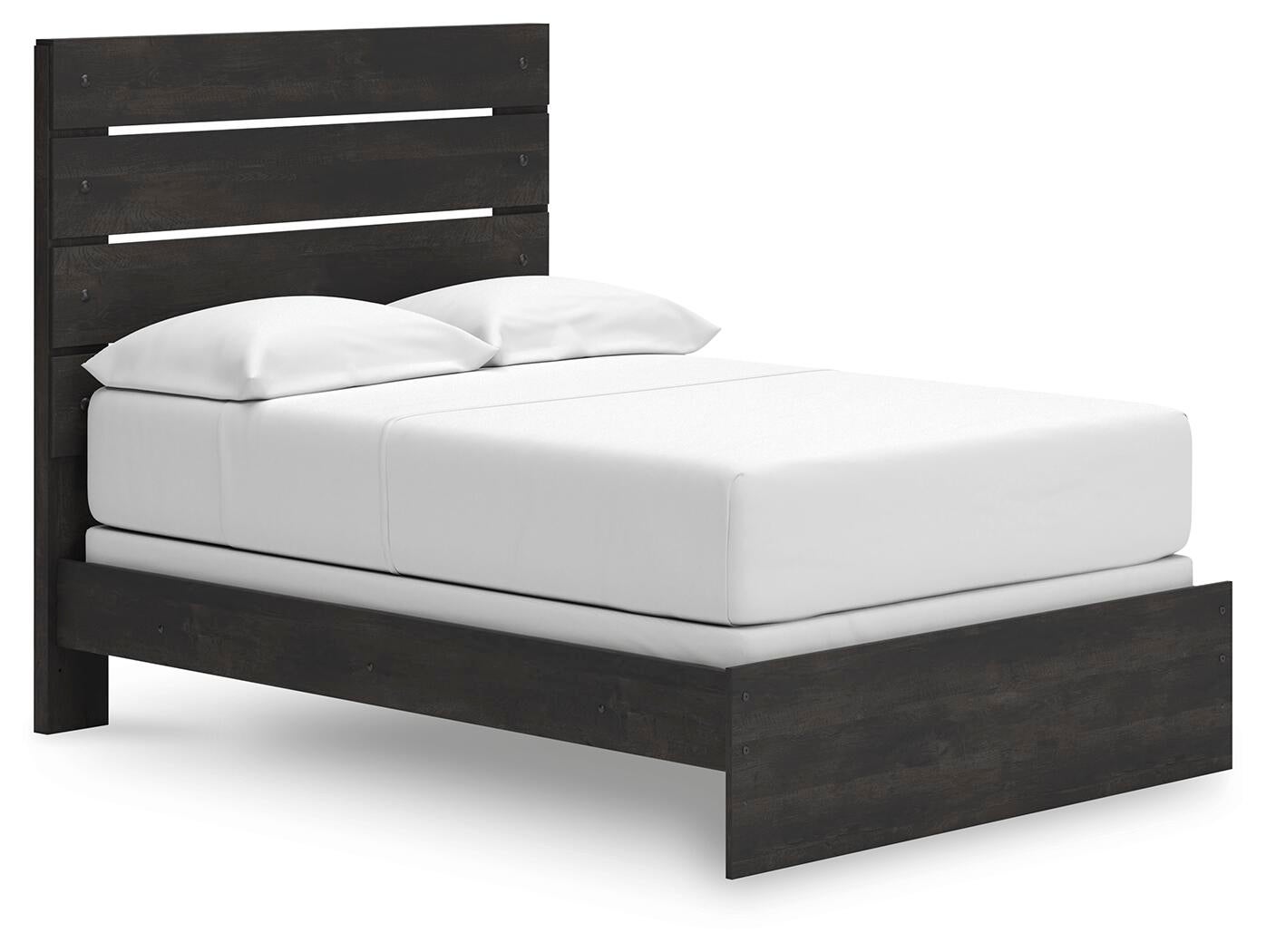 Hollivern  Panel Bed, Dresser And Mirror