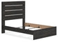 Hollivern  Panel Bed, Dresser And Mirror