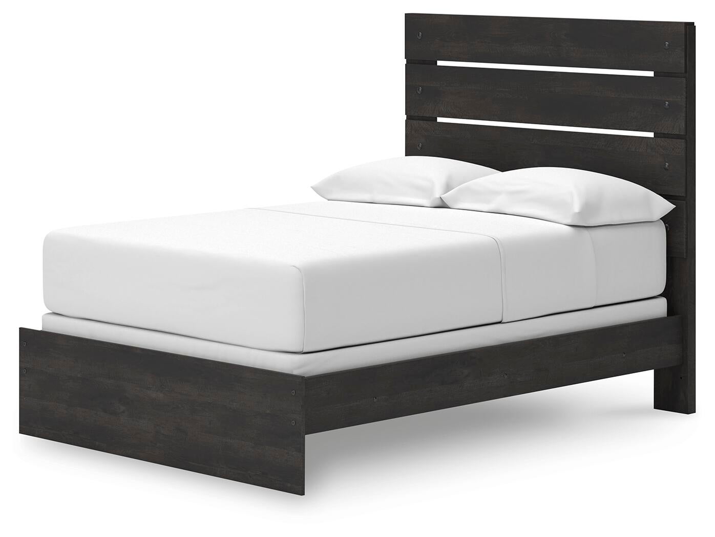 Hollivern  Panel Bed, Dresser And Mirror