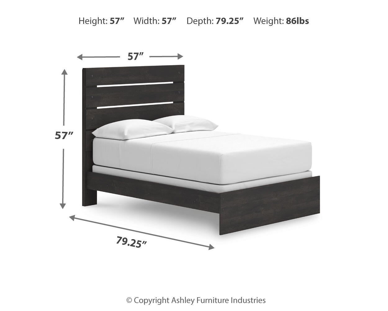 Hollivern  Panel Bed, Dresser And Mirror