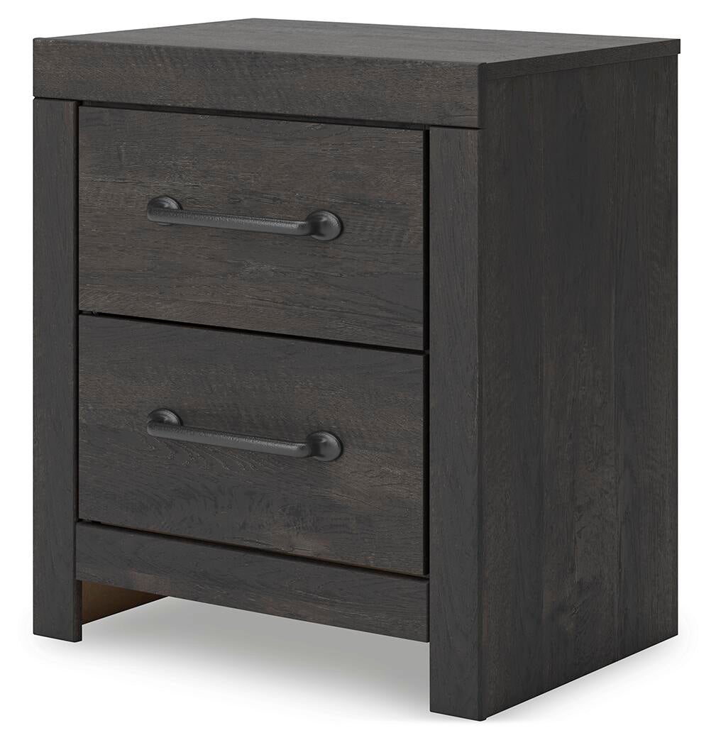 Hollivern  Panel Bed With Storage, Dresser, Mirror And Nightstand