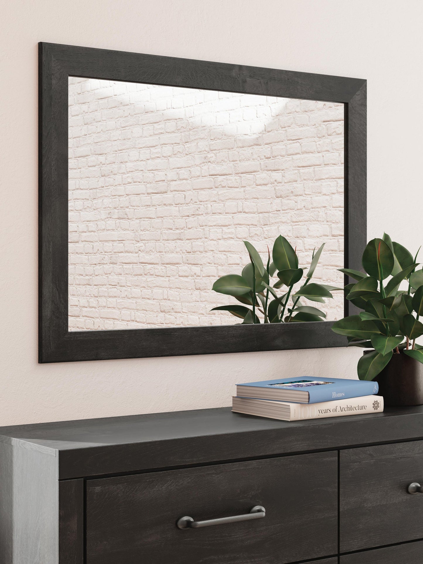Hollivern  Panel Bed With Storage, Dresser, Mirror And Nightstand