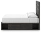 Hollivern  Panel Bed With Storage, Dresser And Mirror