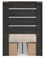 Hollivern  Panel Bed With Storage, Dresser And Mirror
