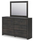 Hollivern  Panel Storage Bed, Dresser, Mirror, Chest And Nightstand