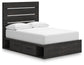 Hollivern  Panel Storage Bed, Dresser, Mirror, Chest And Nightstand