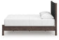 Pamytta  Upholstered Panel Platform Bed, Dresser And Mirror