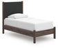 Pamytta  Upholstered Panel Platform Bed, Dresser, Mirror, Chest And Nightstand