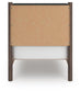 Pamytta  Upholstered Panel Platform Bed, Dresser, Mirror And Nightstand