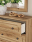 Aleaport  Panel Bed With Mirrored Dresser