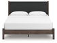 Pamytta  Upholstered Panel Platform Bed, Dresser, Mirror And Nightstand