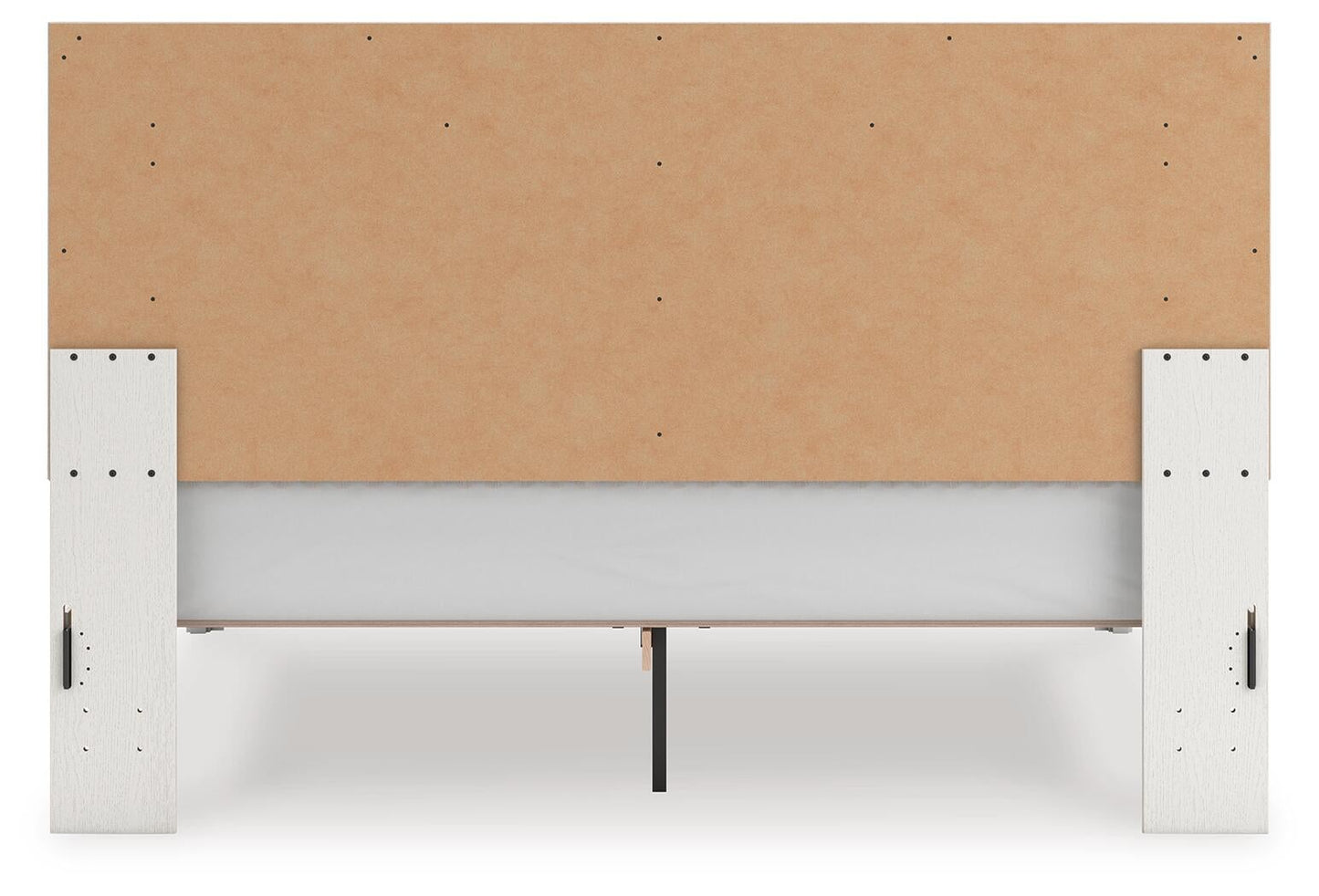 Zuraleus  Upholstered Panel Platform Bed, Dresser And Mirror