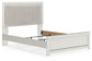 Zuraleus  Upholstered Panel Bed, Dresser And Mirror