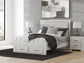 Zuraleus  Upholstered Panel Platform Storage Bed, Dresser And Mirror
