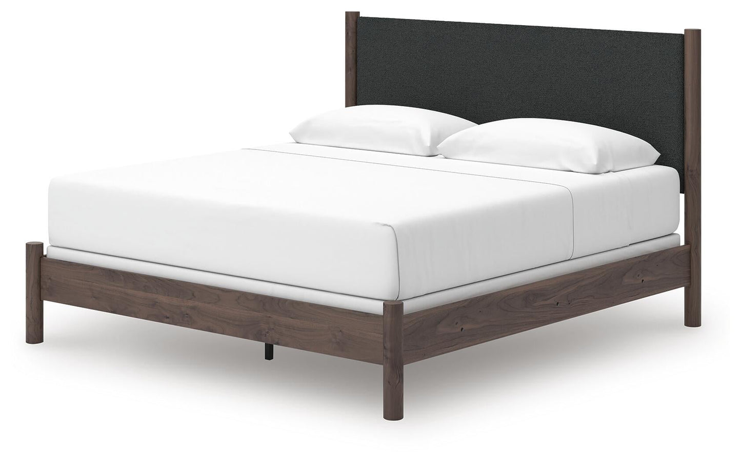 Pamytta  Upholstered Panel Bed, Dresser, Mirror, Chest And Nightstand