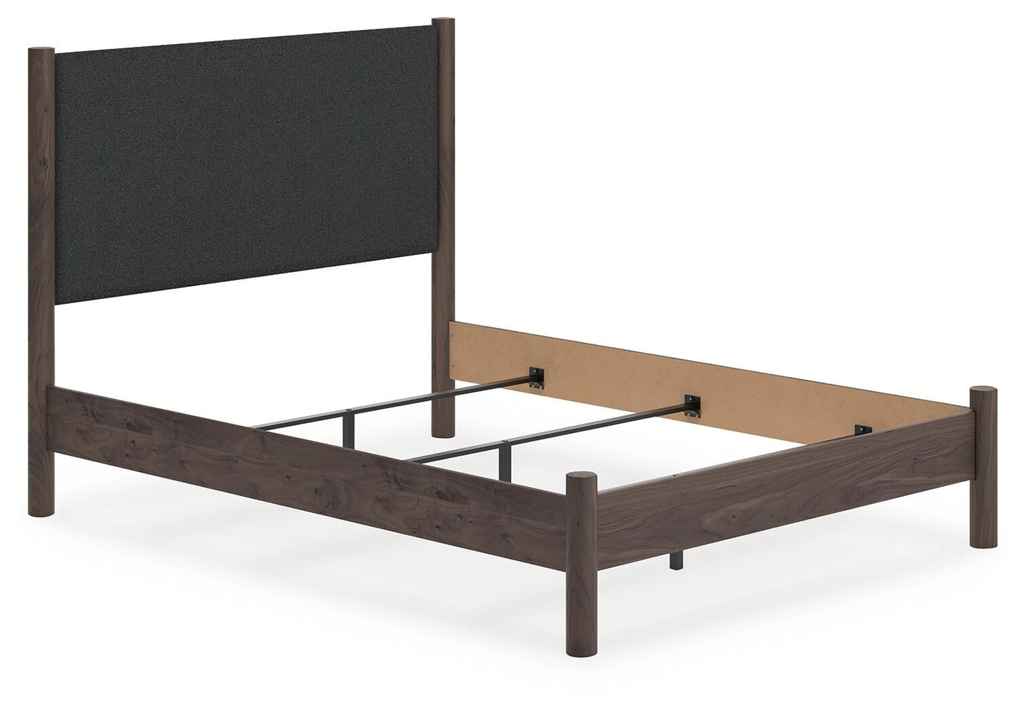 Pamytta  Upholstered Panel Bed, Dresser, Mirror And Nightstand