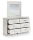 Zuraleus California  Upholstered Bed, Dresser, Mirror, Chest And Nightstand