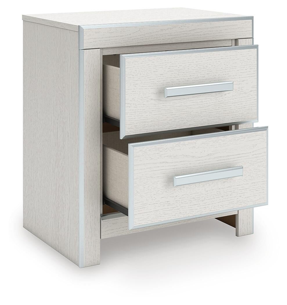Zuraleus  Upholstered Bed, Dresser, Mirror And Nightstand