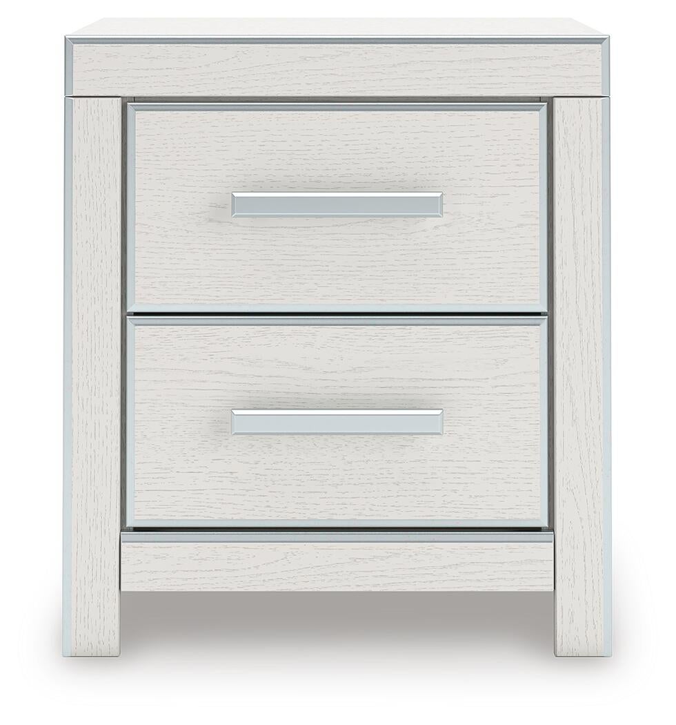 Zuraleus  Upholstered Bed, Dresser, Mirror And Nightstand
