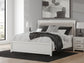Zuraleus  Upholstered Panel Bed, Dresser, Mirror, Chest And Nightstand