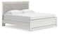 Zuraleus  Upholstered Panel Bed, Dresser, Mirror And Nightstand