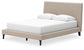 Cielden  Upholstered Bed With Roll Slats, Dresser, Mirror And Nightstand