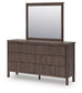 Pamytta  Panel Platform Bed, Dresser, Mirror And Nightstand