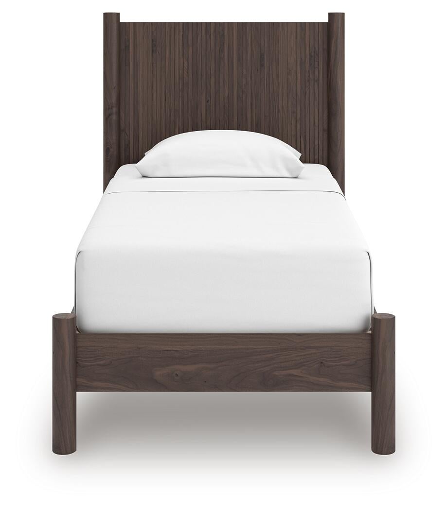 Pamytta  Panel Platform Bed, Dresser, Mirror And Nightstand